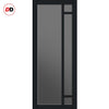 Urban Ultimate® Room Divider Suburban 4 Pane Door Pair DD6411T - Tinted Glass with Full Glass Sides - Colour & Size Options