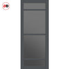 Urban Ultimate® Room Divider Malvan 4 Pane Door Pair DD6414T - Tinted Glass with Full Glass Sides - Colour & Size Options