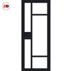 Handmade Eco-Urban® Jura 5 Pane 1 Panel Double Absolute Evokit Pocket Door DD6431SG Frosted Glass - Colour & Size Options