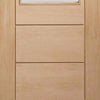 Bespoke Thrufold Palermo Oak 2XG Glazed Folding 3+2 Door