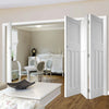 Four Folding Doors & Frame Kit - DX30's 3+1 Folding Panel Door - White Primed