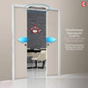 Handmade Eco-Urban® Irvine 9 Panel Double Evokit Pocket Door DD6434 - Colour & Size Options