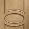 Calabria Oak Panel Door Pair - Raised Mouldings