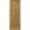 Ely Oak Absolute Evokit Double Pocket Door Detail - Unfinished