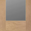 Four Sliding Doors and Frame Kit - Pattern 10 Oak Shaker Door - Obscure Glass - Prefinished