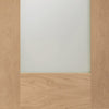 Bespoke Thrufold Pattern 10 1L Oak Glazed Folding 3+0 Door - Prefinished