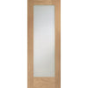 Pattern 10 Oak 1 Pane Internal Door Pair - Clear Glass