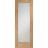 Fire Rated Pattern 10 Style Oak Door - Clear Glass - 1/2 Hour Fire Rated