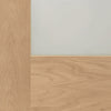 Pattern 10 Oak 1 Pane Double Evokit Pocket Door Detail - Clear Glass