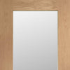 Two Sliding Doors and Frame Kit - Pattern 10 Shaker Oak Door - Obscure Glass - Unfinished