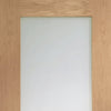 Fire Rated Pattern 10 Style Oak Door - Clear Glass - 1/2 Hour Fire Rated