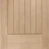 Four Sliding Wardrobe Doors & Frame Kit - Suffolk Oak Door - Prefinished