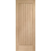 Bespoke Thrufold Suffolk Oak Folding 3+0 Door - Vertical Lining - Prefinished