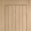 Bespoke Thrufold Suffolk Oak Folding 2+2 Door - Vertical Lining - Prefinished