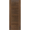 Two Sliding Wardrobe Doors & Frame Kit - Mistral Flush Walnut Door - Decor Grooves - Prefinished