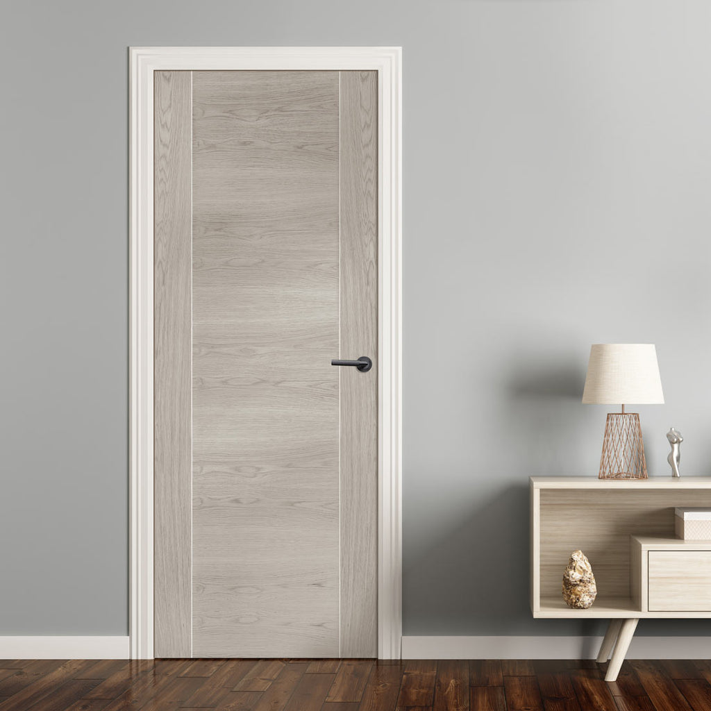 Mode Forli Internal Door - White Grey Laminate - Prefinished