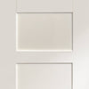 Bespoke Thruslide Shaker 4 Panel 3 Door Wardrobe and Frame Kit - White Primed