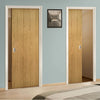 Galway Real American Oak Veneer Unico Evo Pocket Doors - Unfinished