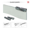 Borthwick 8mm Obscure Glass - Clear Printed Design - Double Absolute Pocket Door