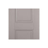 Six Folding Doors & Frame Kit - Arnhem 2 Panel Grey Primed 3+3 - Unfinished