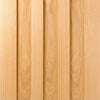 Single Sliding Door & Track - Idaho 3 Panel Oak Door - Prefinished