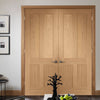 Bespoke Victorian 4P Oak Shaker Door Pair