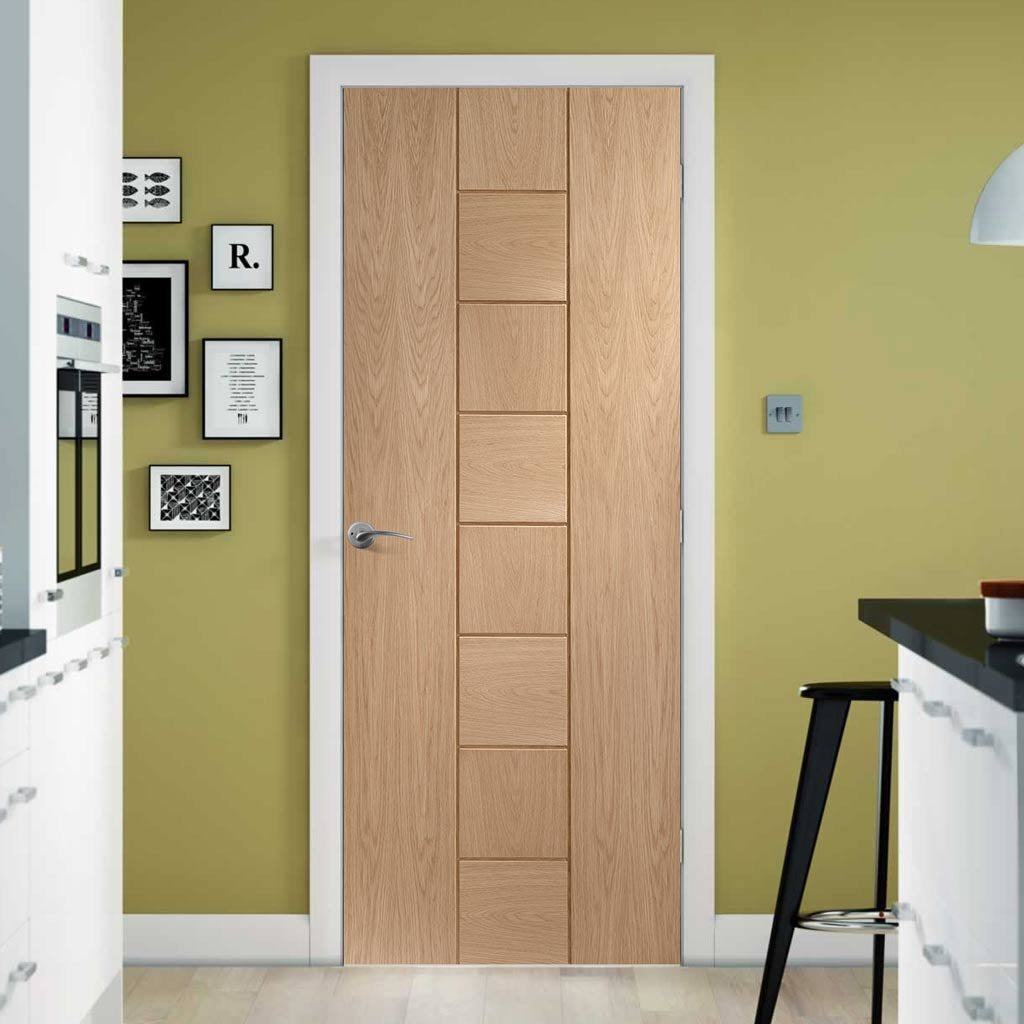 Fire Rated Messina Oak Door - 1/2 Hour Fire Rated