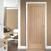 Fire Rated Suffolk Oak Door - Vertical Lining - 1 Hour Fire Rated