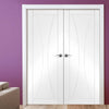 Verona Flush Door - White Primed Pair