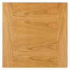 Four Sliding Wardrobe Doors & Frame Kit - Ostria Flush Oak Door - Prefinished