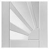 Two Sliding Doors and Frame Kit - Calypso Aurora White Primed Door - Clear Glass