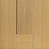 Double Sliding Door & Wall Track - Axis Oak Shaker Doors - Prefinished