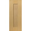 Double Sliding Door & Wall Track - Axis Oak Shaker Doors - Prefinished