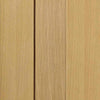 Double Sliding Door & Wall Track - Axis Oak Shaker Doors - Prefinished