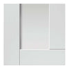 Three Sliding Doors and Frame Kit - Eccentro White Primed Door - Clear Glass