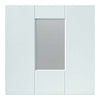 Three Sliding Doors and Frame Kit - Geo White Primed Door - Clear Glass