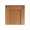 Eindhoven 1 Panel Oak Single Evokit Pocket Door Detail - Prefinished