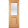 Arnhem 1L/1 Panel Oak Single Evokit Pocket Door - Clear Glass - Prefinished