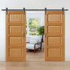 Double Sliding Door & Track - Mersey Oak Doors