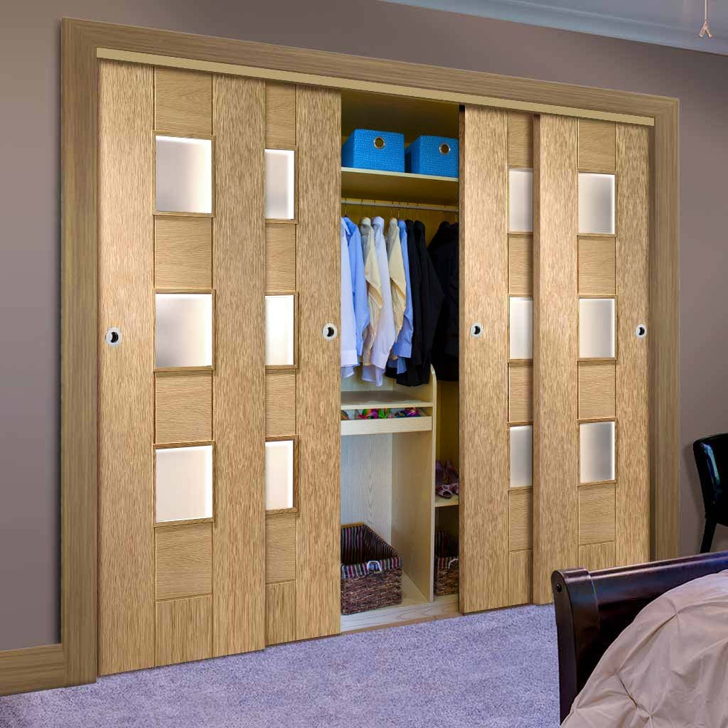 Modern 4 deals door wardrobe