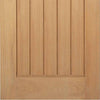 Double Sliding Door & Track - Mexicano Oak Doors - Prefinished