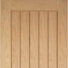 Double Sliding Door & Track - Mexicano Oak Doors - Prefinished