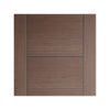 Three Sliding Doors and Frame Kit - Vancouver Flush Chocolate Grey Door - Prefinished