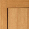 Three Sliding Doors and Frame Kit - Clementine Flush Oak Door - Walnut Inlays - Prefinished