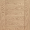 Bespoke Thrufold Palermo Flush Oak Folding 2+2 Door - Panel Effect