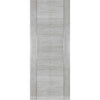 Pass-Easi Two Sliding Doors and Frame Kit - Montreal Prefinished Light Grey Ash Door