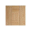 Single Sliding Door & Wall Track - Catalonia Flush Oak Door - Prefinished