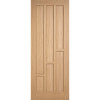 Six Folding Doors & Frame Kit - Coventry Contemporary Panel Oak 3+3 - Unfinished