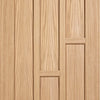 Six Folding Doors & Frame Kit - Coventry Contemporary Panel Oak 3+3 - Unfinished