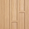 Four Sliding Wardrobe Doors & Frame Kit - Coventry Contemporary Oak Panel Door - Unfinished